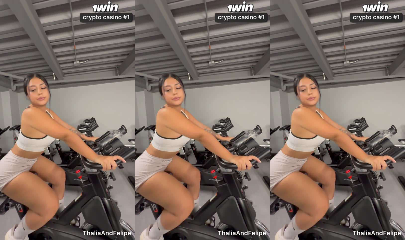 Colombian girl seduces a stranger at the gym and c射精骚逼人妻挑逗美臀舔逼性交