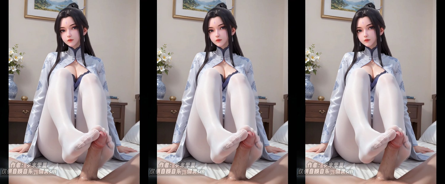 仙子陆雪琪足交大肉棒插入蜜穴3D